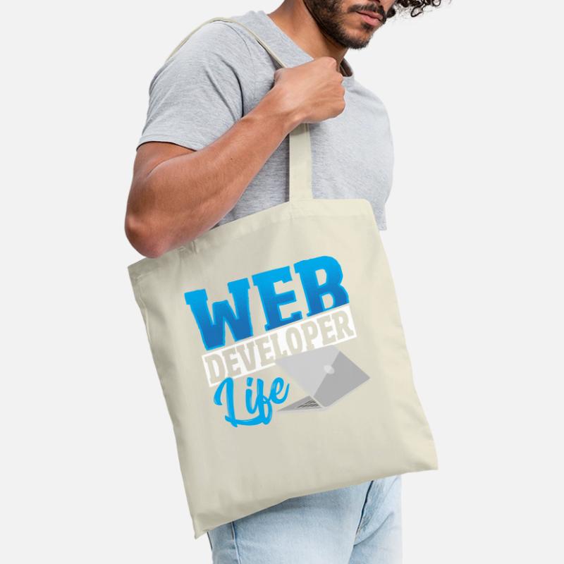 Web Developer Life Web Developer Programmer Stoffbeutel