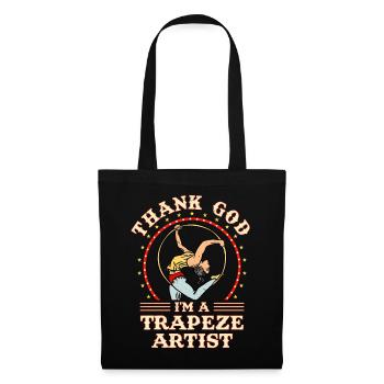 Cirque, Tissus aériens, Aériste, Acrobatie, Trapèze - Sac en tissu - noir - Devant
