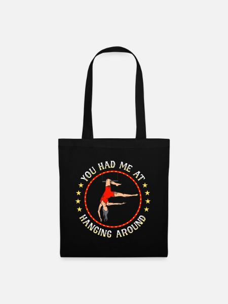 Cirque, Tissus aériens, Aériste, Acrobatie, Trapèze - Sac en tissu - noir