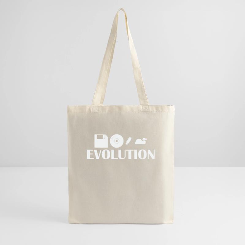 Evolution Diskette CD USB Stick Cloud Stoffbeutel