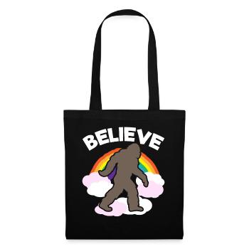 Croyance en l’être surnaturel Bigfoot - Sac en tissu - noir - Devant