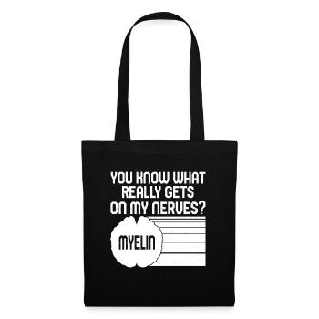 T-shirt de sensibilisation à la SP, vous savez ce qui se passe vraiment - Sac en tissu - noir - Devant