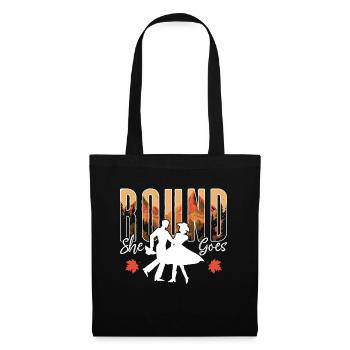Square Dancing Round She Goes Loves Couple Dance - Tote Bag - black - Front