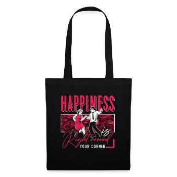 Square Dancing Happiness Is Right Western Dancing - Tote Bag - black - Front