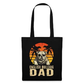English Bulldog Dad - Tote Bag - black - Front