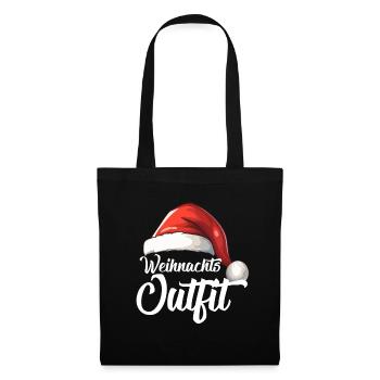 Weihnachtsoutfit - Stoffbeutel - Schwarz - Vorne