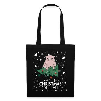 Anti Noël - Sac en tissu - noir - Devant