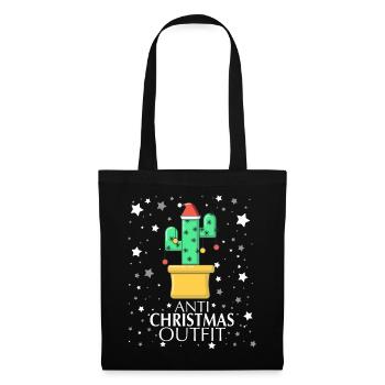Tenue anti-Noël - Sac en tissu - noir - Devant