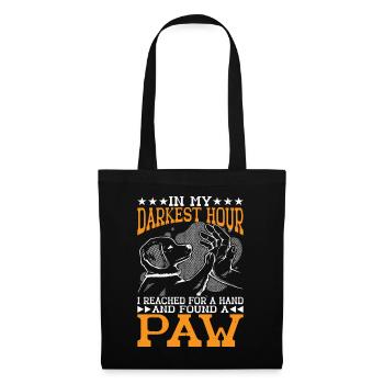 J’ai attrapé une main et j’ai trouvé une patte 10 - Sac en tissu - noir - Devant