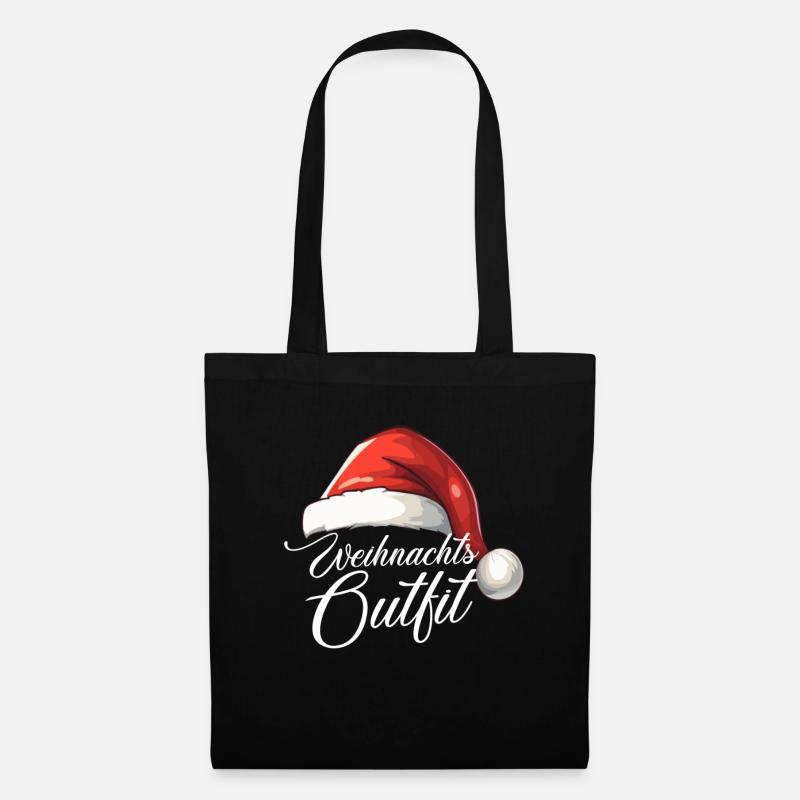 Weihnachten - Stoffbeutel - Schwarz