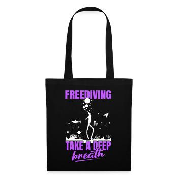 Diving, Apnea Diving, Apnea No Limit Freediving - Tote Bag - black - Front