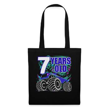 7th Birthday Monster Truck Hit - Tote Bag - black - Front