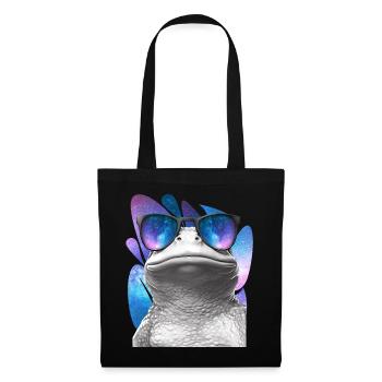 Frog Space Glasses Galaxy Sunglasses Meme - Stoffbeutel - Schwarz - Vorne