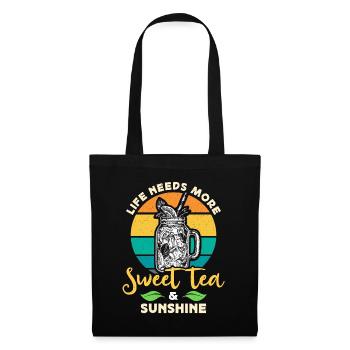Sweet Tea Life Needs More Sweet Tea Southern Food - Tote Bag - black - Front