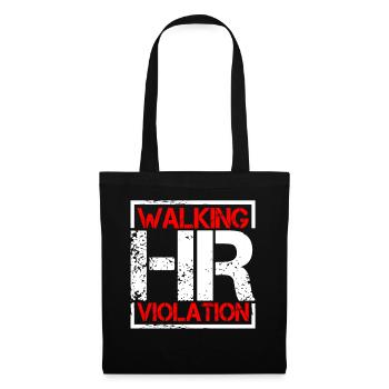 Violation de l’heure de marche 6 - Sac en tissu - noir - Devant