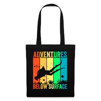 Scuba Diving, Scuba Diving, Holiday Sea Diver - Tote Bag - black - Front