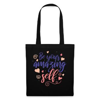 Be you! Self-confidence, positive thinking, motivation - Tote Bag - black - Front