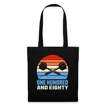 180 Retro Dart Dart Dart Player - Tote Bag - black - Front