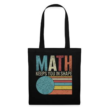 Chemise de professeur, Math vous garde en forme Vintage - Sac en tissu - noir - Devant