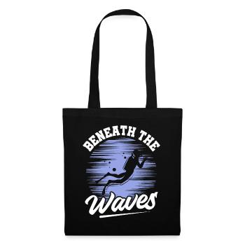 Scuba Diving, Scuba Diving, Holiday Sea Diver - Tote Bag - black - Front