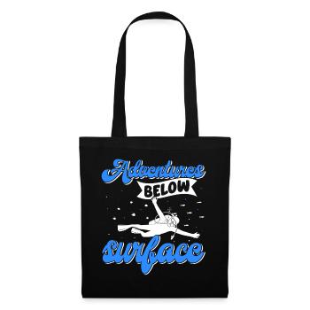 Scuba Diving, Scuba Diving, Holiday Sea Diver - Tote Bag - black - Front