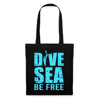 Diving, Apnea Diving, Apnea No Limit Freediving - Tote Bag - black - Front