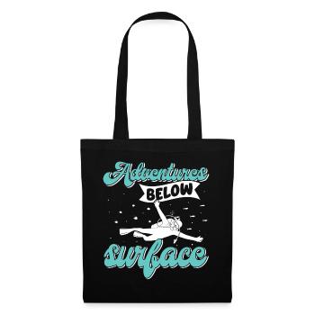 Scuba Diving, Scuba Diving, Holiday Sea Diver - Tote Bag - black - Front
