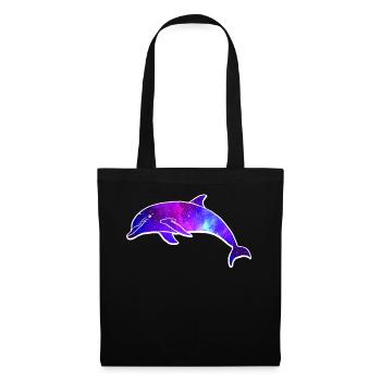 Galaxie de l’espace Dolphin - Sac en tissu - noir - Devant