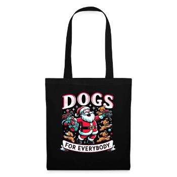 Chiens pour tous Propriétaires de chiens - Sac en tissu - noir - Devant