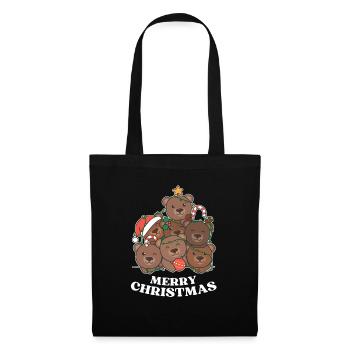 Merry Christmas Bear Christmas Eve Bears - Tote Bag - black - Front