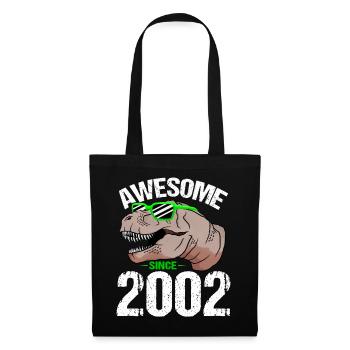 T-Rex Party Star Look Retro Look Cadeau - Sac en tissu - noir - Devant