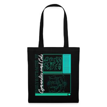 Chemise de gymnaste, facilement distraite par la gymnastique - Sac en tissu - noir - Devant