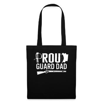 Garde papa chemise, fier garde papa Tee, cadeau pour - Sac en tissu - noir - Devant