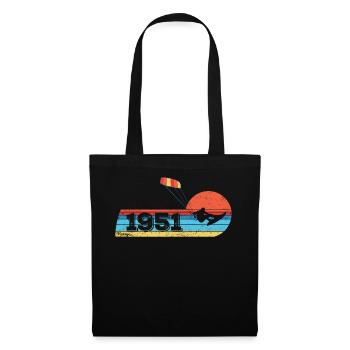 Kitesurf Anniversaire né en 1951 - Sac en tissu - noir - Devant