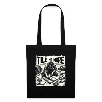 Tiler Flooring Job Tiler - Tote Bag - black - Front