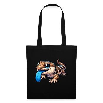 Eidechsensammler Reptilienliebhaber - Stoffbeutel - Schwarz - Vorne