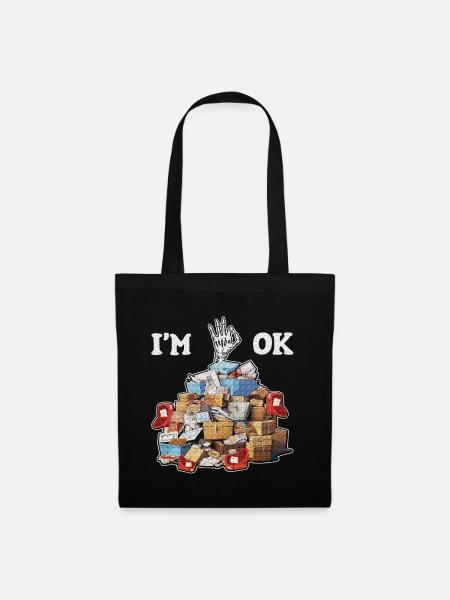 I'm Ok - Stoffbeutel - Schwarz