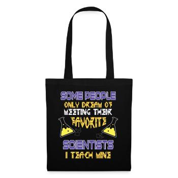 SCIENCE TEACHER Tee Teach Biology Chemistry Physic - Stoffbeutel - Schwarz - Vorne