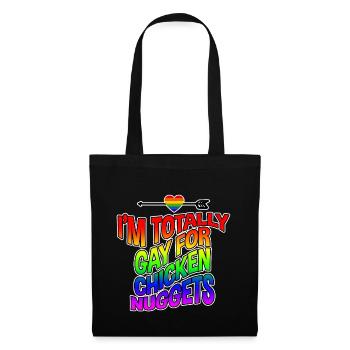 Je Suis Totalement Gay Pour Des Croquettes De Poulet 4 - Sac en tissu - noir - Devant