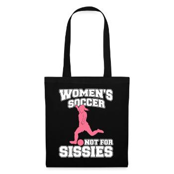 Soccer féminin, Soccer féminin, Soccer féminin - Sac en tissu - noir - Devant