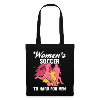 Soccer féminin, Football féminin, Football féminin - Sac en tissu - noir - Devant