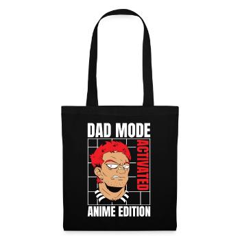 Dad Mode Activated Anime Edition Cool Otaku Anime - Stoffbeutel - Schwarz - Vorne