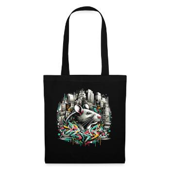 Urban Rat: Graffiti Wall Master - Tote Bag - black - Front