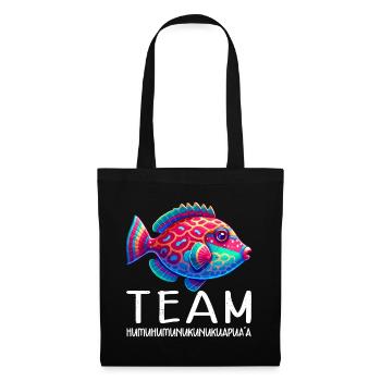 Baliste hawaïen Humuhumunukunukuapua’a - Sac en tissu - noir - Devant