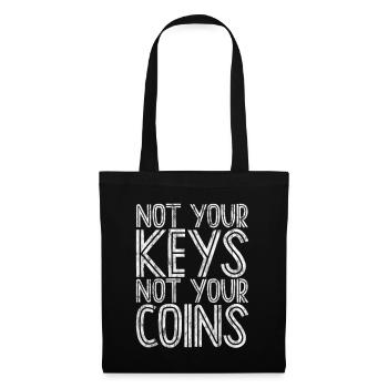 Not Your Keys Not Your Coins 3 - Stoffbeutel - Schwarz - Vorne