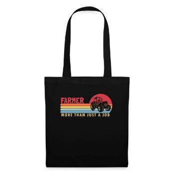 Farmer more than a Job Agriculture Organic Farmer - Tote Bag - black - Front