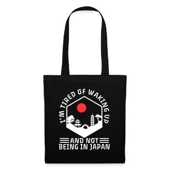 Im tired of waking up and not being in japan - Tote Bag - black - Front