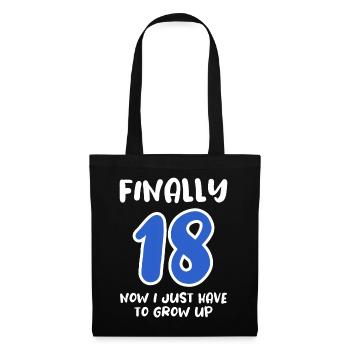 Officially Grown Up - And Now? - Tote Bag - black - Front