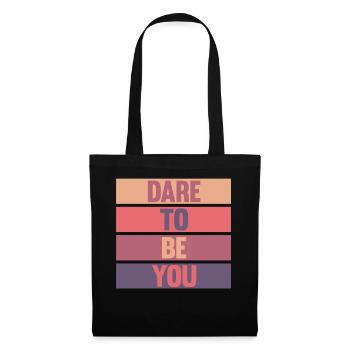 Be you! Self-confidence, positive thinking, motivation - Tote Bag - black - Front