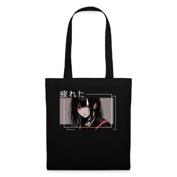 Emo Waifu Gothic Occult Yandere Grunge Goth Aesthe - Stoffbeutel - Schwarz - Vorne